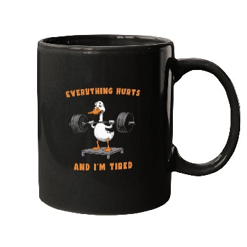 Discover Duck Pet Everything Hurts And I m Tired Duck 3 Mugs