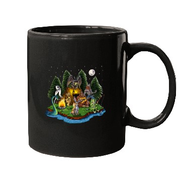 Discover Cryptozoology Cryptid Creatures bigfoots Jackalope Werewolf Mugs