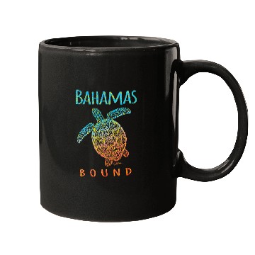 Discover Turtle Pet Bahamas Bound Sea Turtle Beach Mugs