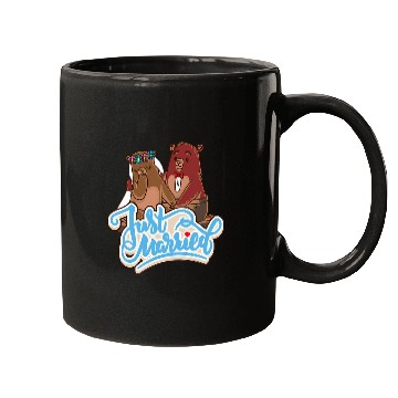 Discover Bear Pet Cute bear couple which is just married Mugs