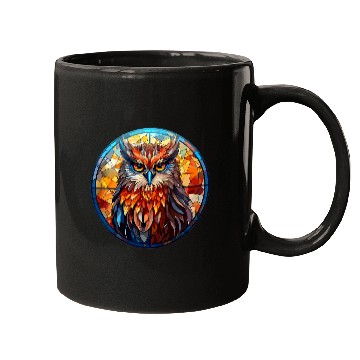 Discover Owl Pet Aesthetic Stained Glass Owl Mugs