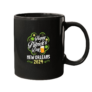 Discover Beer Fun Gold Shamrocks Beer Happy St Patrick s Day New Orleans 0020 Mugs
