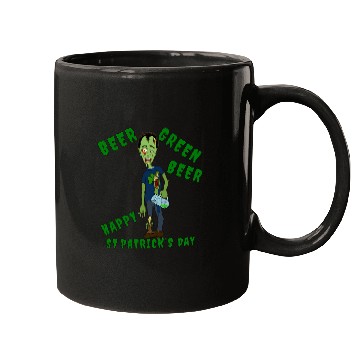 Discover Beer Fun Zombie Lover St Patricks Day Beer Green Beer Design Mugs