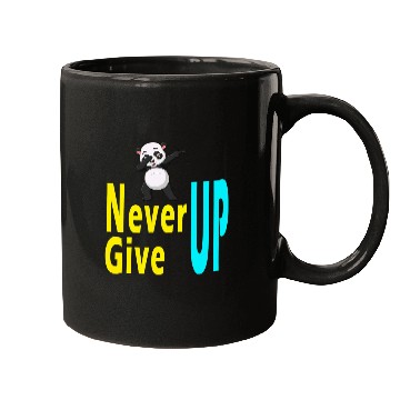 Discover Panda Pet never give up cute panda Mugs