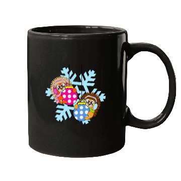 Discover Hedgehog Pet Christmas Balls Winter Snowflake Snow 3 Mugs