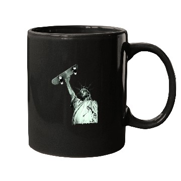Discover Skateboard Statue of Liberty Mugs