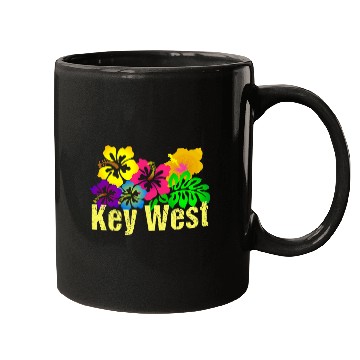 Discover Key West Tropical Beach Surf Mugs