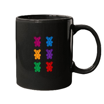 Discover Bear Pet Gummy bear six pack abs funny gummy bear abs Mugs
