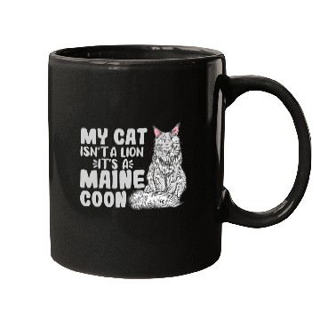 Discover Lion Pet My Cat Isn t A Lion It s A Maine Coon Big Fluffy Cat Breeds Mugs