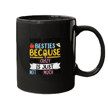 Discover Secretary Job School Secretary Besties Mugs