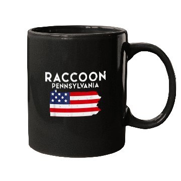 Discover Raccoon Pet Pennsylvania USA State America Travel 2 Mugs