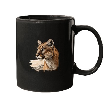 Discover Lion Pet Mountain Lion Predatory Cat Mugs