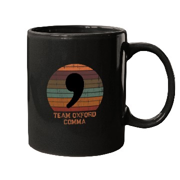 Discover Police Job Team Oxford Comma vintages Circle Funny Grammar Police Mugs