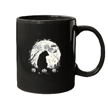 Discover Bear Pet Halloween Bear Spooky Moon Pumpkin Witchcraft Spider Web Mugs