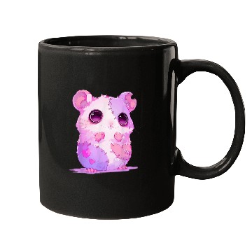 Discover Hamster Pet Kawaii Pastel Goth Creepy Cute Zombie Patchwork Hamster Mugs
