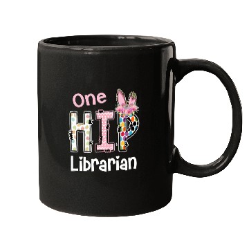 Discover Librarian Job One Hip LibrarianBunny Leopard School staff Easter Mugs