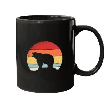 Discover Bear Pet Retro 80s Style Grizzly Brown Bear Mugs