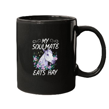Discover My Soulmate Eats Hay Design For Equestrian Enthusiasts Mugs