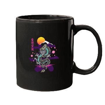 Discover Japanese Dragon Asia Tattoo 1 Mugs