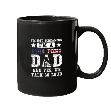 Discover Mens Im not screaming Im a ping pong dad table tennis Mugs