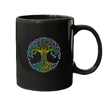Discover TREE OF LIFE Viking Yggdrasil Pagan Earth As Above So Below Mugs