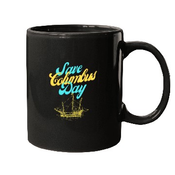 Discover Save Columbus Day Mugs