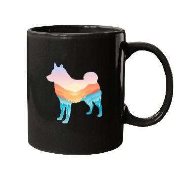 Discover Schipperke Nature Hiking Dog Sunrise Adventure Mugs