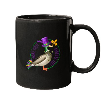 Discover Shake Your Tail Feather Mardi Gras Duck Hunting Mugs