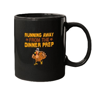 Discover Running Away Dinner Prep Turkey Trot Running Thanksgiving Mugs