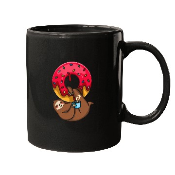 Discover Sloth Pet Baking Sloth Donut Lover Zookeeper Breakfast Coffee Mugs