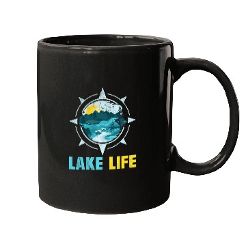 Discover Lake Life Camping Fishing Kayaking Boating Paddleboarding 2 Mugs