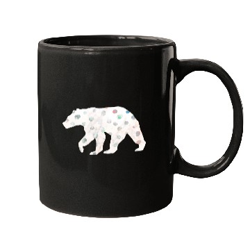 Discover Bear Pet Polar Bear in Polka Dots Design Themed for Women Teen Girls Mugs