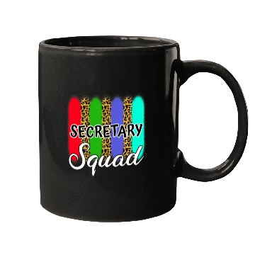Discover Secretary Job School Secretary Squad Leopard Print First Day Of School Mugs