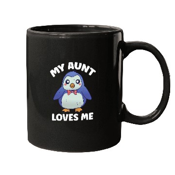 Discover Penguin Pet My Aunt Loves Me for Nephew Niece Mugs