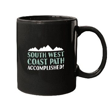 Discover South West Coast Path Accomplished Walking Hiking Camping Mugs