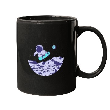 Discover Space Astronaut Fahrt Skateboard Mugs
