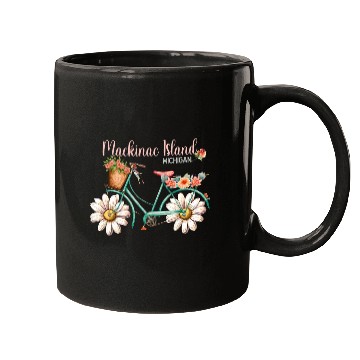 Discover Mackinac Island Michigan Bike vintages Bicycle Summer Biking Mugs