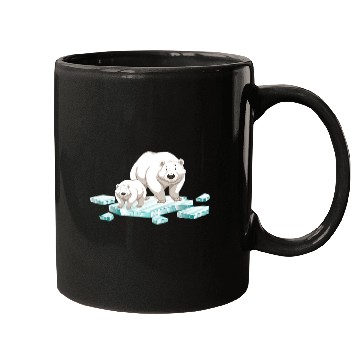 Discover Bear Pet Polar bear north pole polar bear environmental protection 2 Mugs