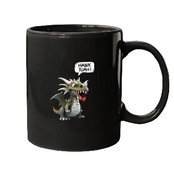 Discover Dragon Pet HAWK TUAH FUNNY VIRAL MEME DRAGON LOVER 0011 Mugs