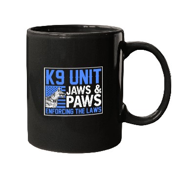 Discover Police Officer K9 Unit Jaws And Paws Enforcing The Laws Mugs
