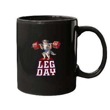 Discover Leg Day aussie Weight Lifting Squat Gym Mugs