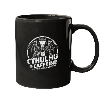 Discover Coffee Fun Cthulhu caffeines Dark Passions Cthulhu Coffee Mugs