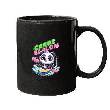 Discover Panda Pet Canoe Slalom Sports Fan Kawaii Style Mugs