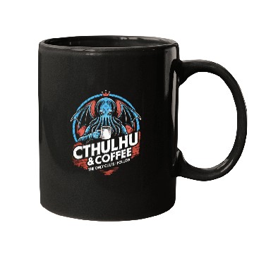 Discover Coffee Fun Cthulhu Coffee Cult 4 Mugs