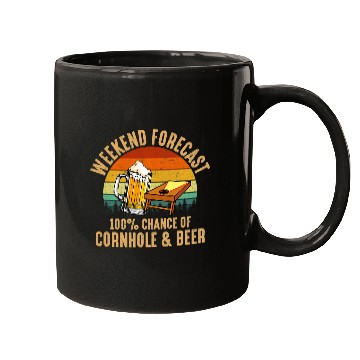 Discover Beer Fun Forecast Cornhole And Beer cornhole 6 Mugs