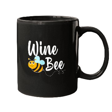 Discover Wines Fun Bee Wines Lover Funny Bumblebee Mugs