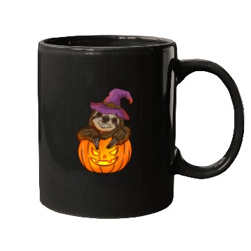 Discover Sloth Pet Halloween Pumpkin Sloth Halloween 2 Mugs