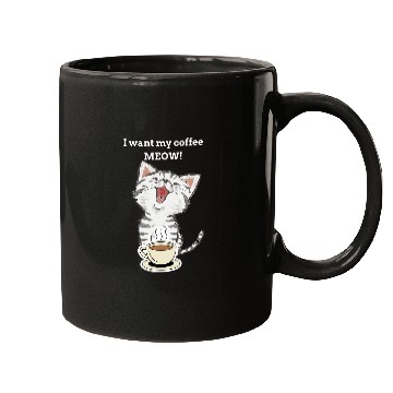 Discover Coffee Fun I Want My Coffee Meow Kitty Cat Mugs