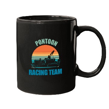 Discover Pontoon Fun Racing Team Boating Mugs