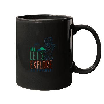 Discover Hiking Hiker Curious George Lets Explore George Hiking Poster Hike Mugs